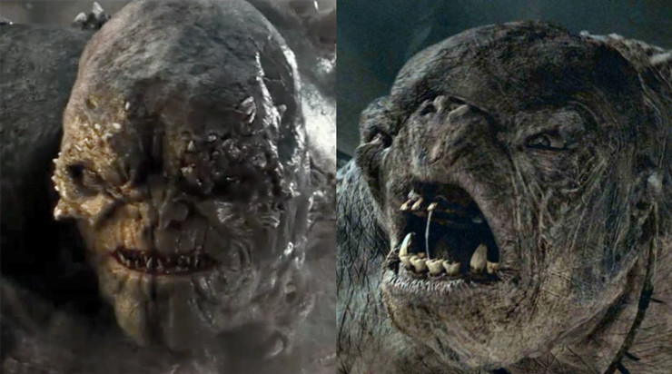 Doomsday Batman v Superman Fellowship of the Ring cave troll