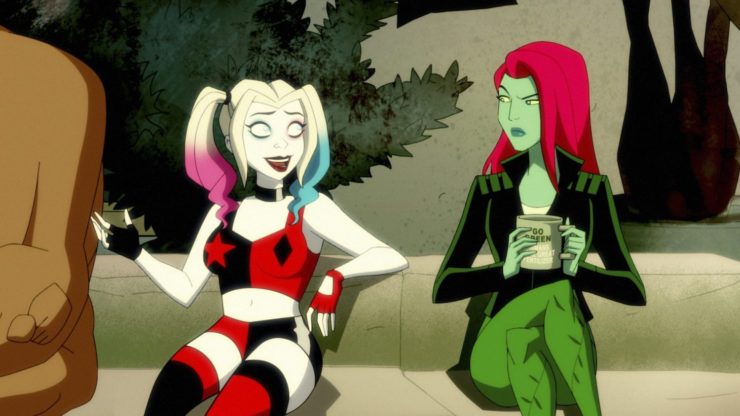 Harley Quinn and Poison Ivy in Harley Quinn animated series