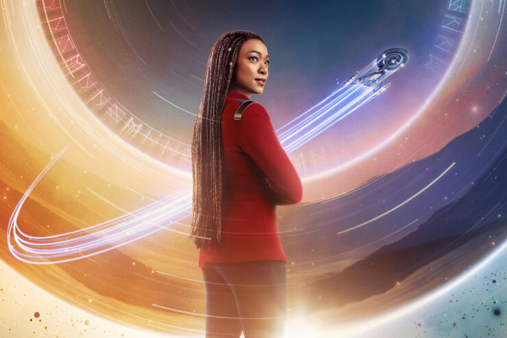 Sonequa Martin-Green as Burnham in season 5 key art of the Paramount+ original series STAR TREK: DISCOVERY